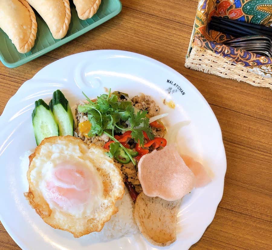 伊藤千凪海のインスタグラム：「卵だいすきだからマレーシア料理ハマりそう🍳💗﻿ #テレビ朝日」