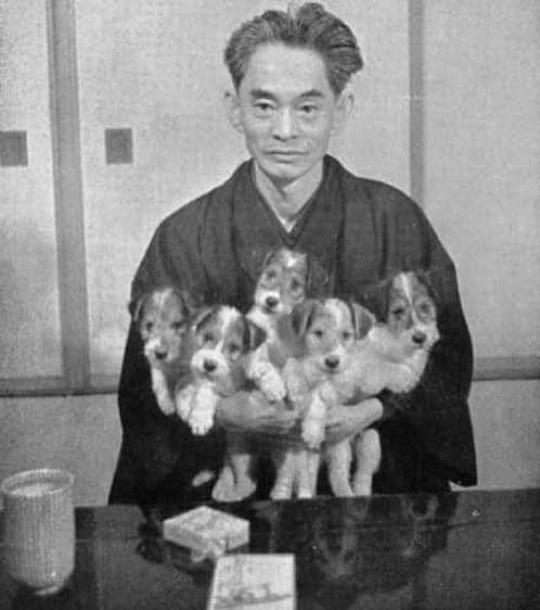 オランピアルタンさんのインスタグラム写真 - (オランピアルタンInstagram)「Kawabata with 5 puppies 🐶🐶🐶🐶🐶 #puppies #yasunarikawabata #tokyomylove」1月6日 17時08分 - olympialetan