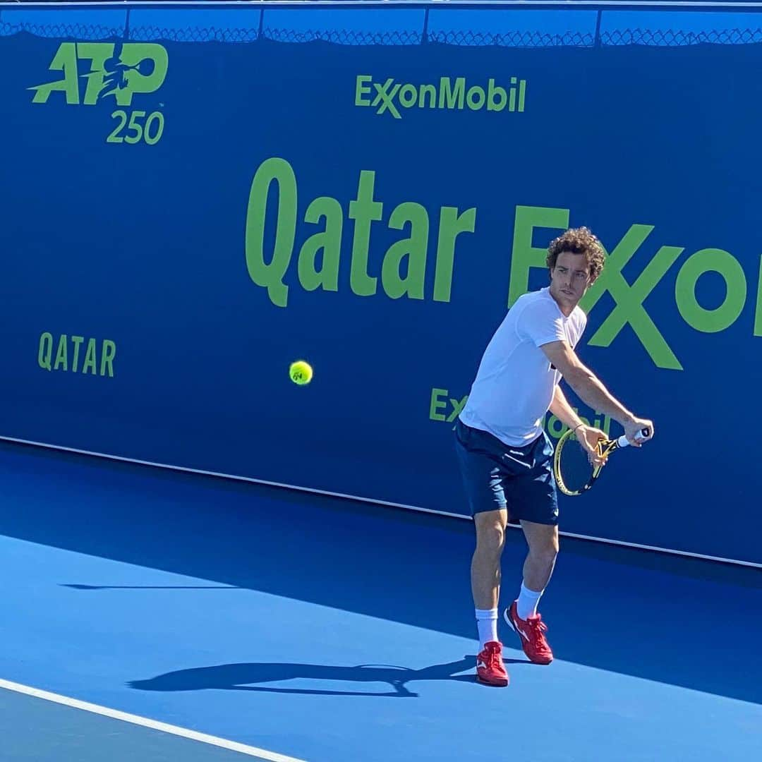 マルコ・チェッキナートさんのインスタグラム写真 - (マルコ・チェッキナートInstagram)「Morning Practice in Doha.  #ceck13 #vamopeki #babolat #joma #kia #rovescio #tennis #atp」1月6日 18時51分 - ceck1