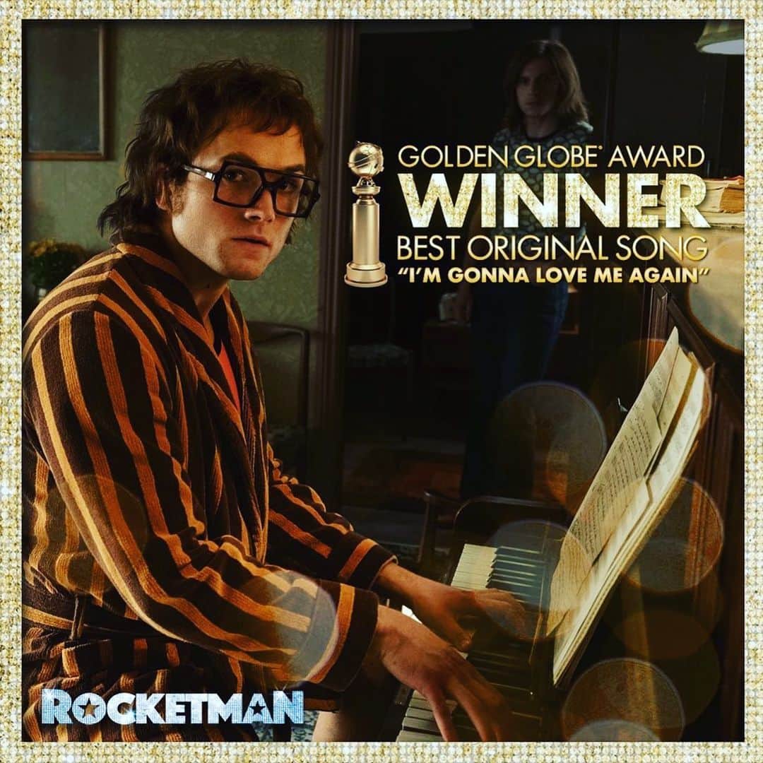 クラウディア・シファーさんのインスタグラム写真 - (クラウディア・シファーInstagram)「Congratulations #Rocketman team! Best Performance by an Actor in a Musical or Comedy for @taron.egerton  and Best Original Song for @eltonjohn and Bernie Taupin! @goldenglobes @rocketmanmovie」1月6日 21時17分 - claudiaschiffer