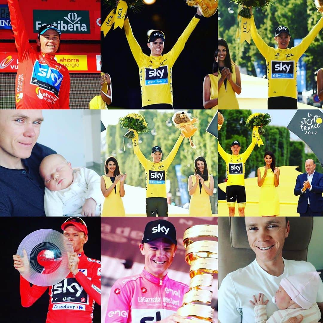 クリス・フルームさんのインスタグラム写真 - (クリス・フルームInstagram)「The last decade may not have ended as well as I would have hoped 🤕 but I think I did okay 😁🥳 2 babies 👶🏼 7 grand tours 🚴🏻‍♂️ & counting 💪」1月2日 20時12分 - chrisfroome