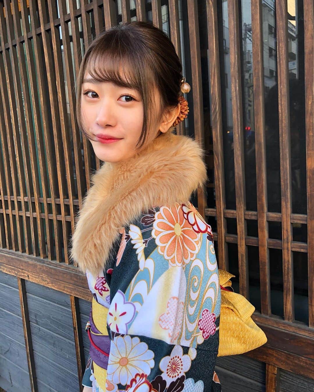 笹岡郁未のインスタグラム：「❤︎ あけましておめでとうございます🎍🙇🏻‍♂️💓 今日は浅草にお着物借りて行ってきました👘 おみくじは吉でした！ 2020年ビックになるぞ💪🐭💪 今年もよろしくお願いします🙇🏻‍♂️ ． #2020年 #初投稿 #浅草 #着物 #初詣」