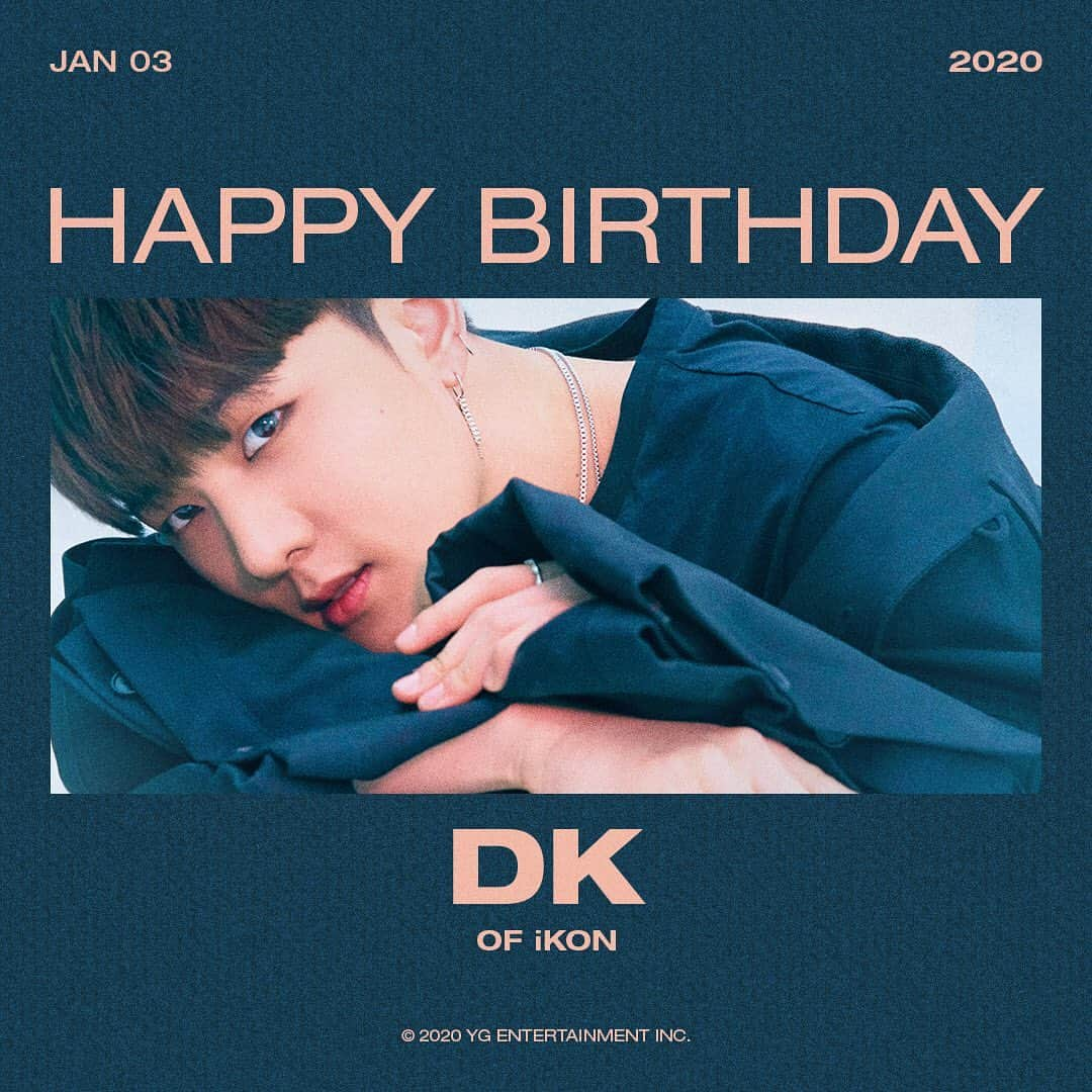 iKONさんのインスタグラム写真 - (iKONInstagram)「Happy Birthday💙 #iKON #아이콘 #DK #동혁 #HAPPYBIRTHDAY #20200103 #YG」1月3日 0時00分 - withikonic