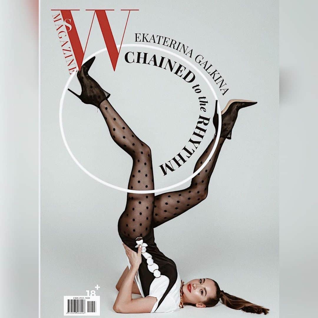 エカチェリーナ・ガールキナのインスタグラム：「Cover of @ws_magazine @verakamenkova  #photo @irinacaro_photo  #style @lizalogvina  #muah @makeup_kis @levchuk_inna  #clothes @calzedonia @calzedonia_belarus_official」