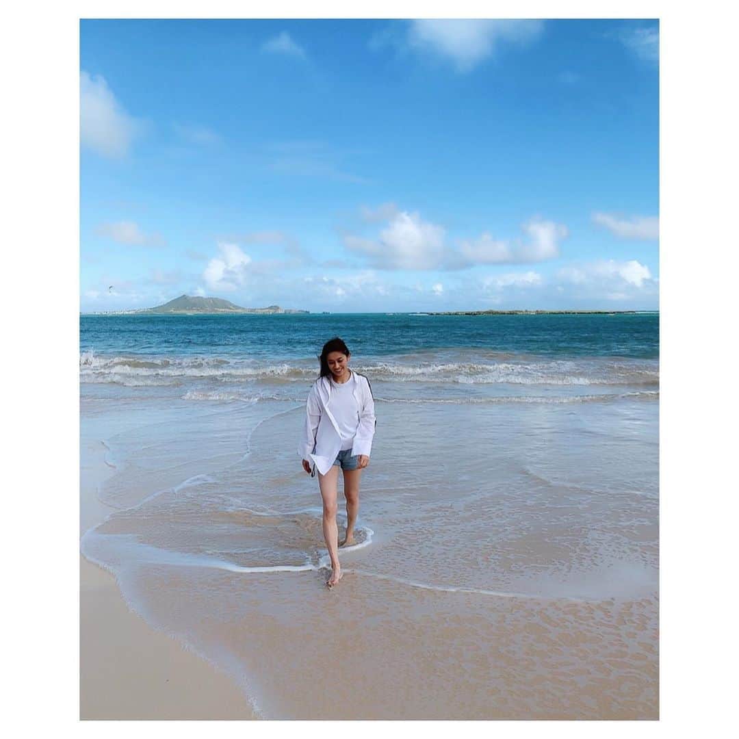 白姫あかりさんのインスタグラム写真 - (白姫あかりInstagram)「Kailua beach🌴 裸足で歩いてるだけで最高に幸せ🥰」1月3日 9時54分 - akari_shiraki
