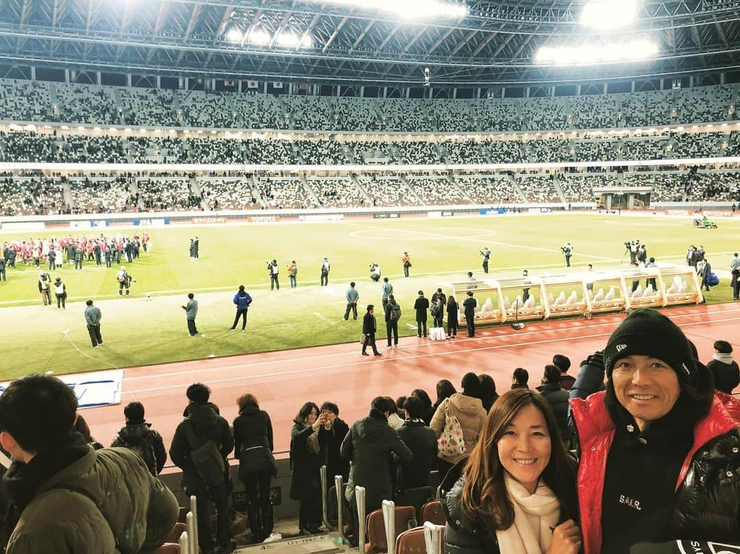 日々野真理のインスタグラム：「国立競技場🏟杮落とし。 ・ #天皇杯決勝 #国立競技場  #杮落とし」