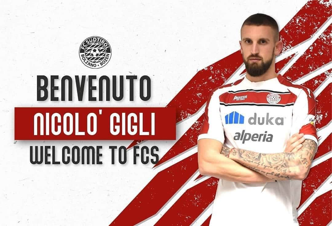 ニコロ・ジリのインスタグラム：「Felice ed orgoglioso di iniziare questa nuova avventura. @fcsuedtirol ❤️🤍 #LegaPro #6」