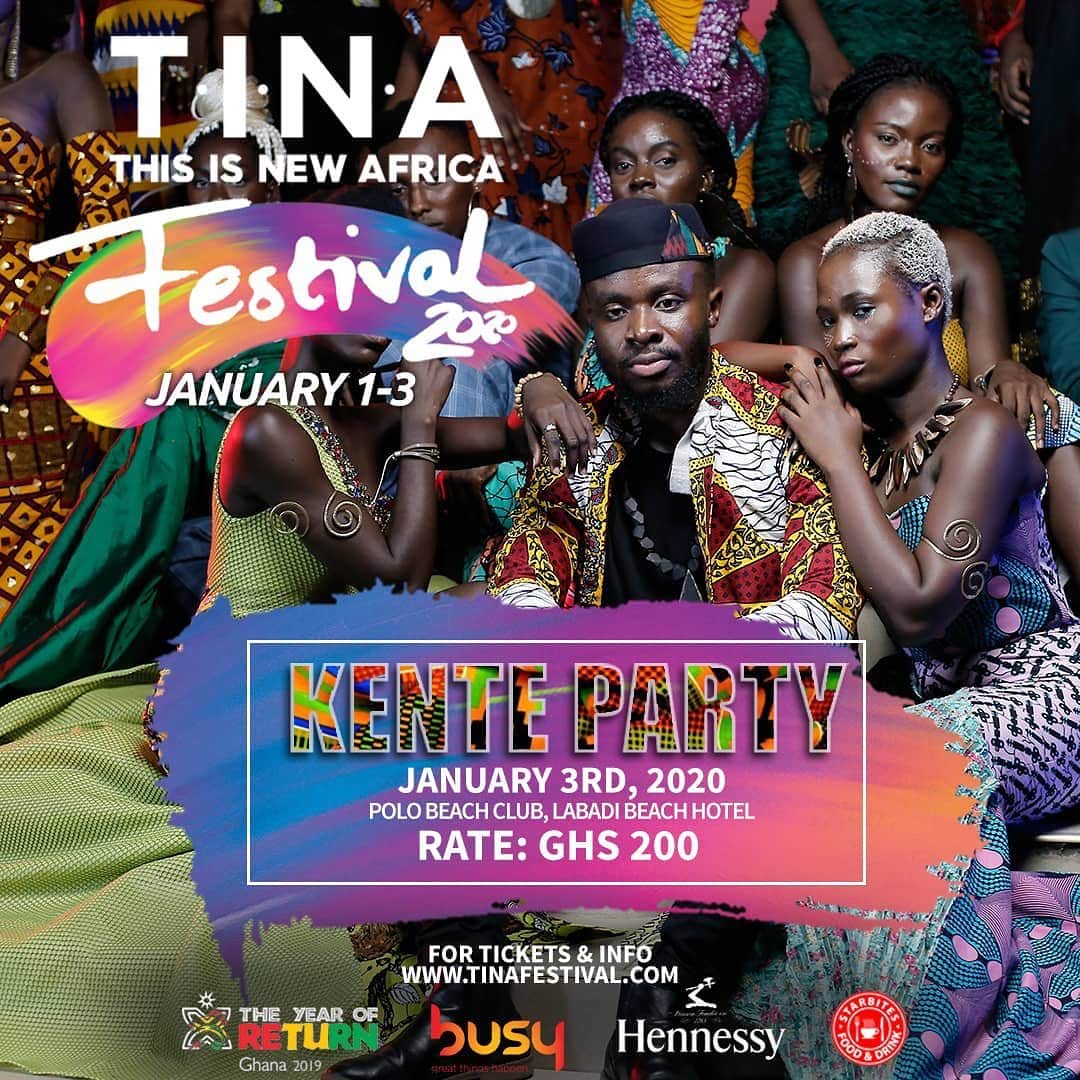 Fuse ODGのインスタグラム：「🇬🇭🇬🇭🇬🇭 TODAY IS THE DAY - Final day  of  TINA Festival 💥💥💥- Kente Party.  We have so many fun activities for you so pleaseeeee come on time and in comfortable clothes 😎 STARTS AT 12PM. Let’s connect, let’s vibeee, let’s Ra raa raaa!! Time to celebrate, in your best kente and African inspired attire don’t worry if you don’t have kente, you can still come and celebrate with us. 😁  @tinafestivalgh See you all there 💪🏿🇬🇭 Link for tickets in the bio Call +233 20 008 4025 for enquires  #Newafricanation #TINAFestival2020」