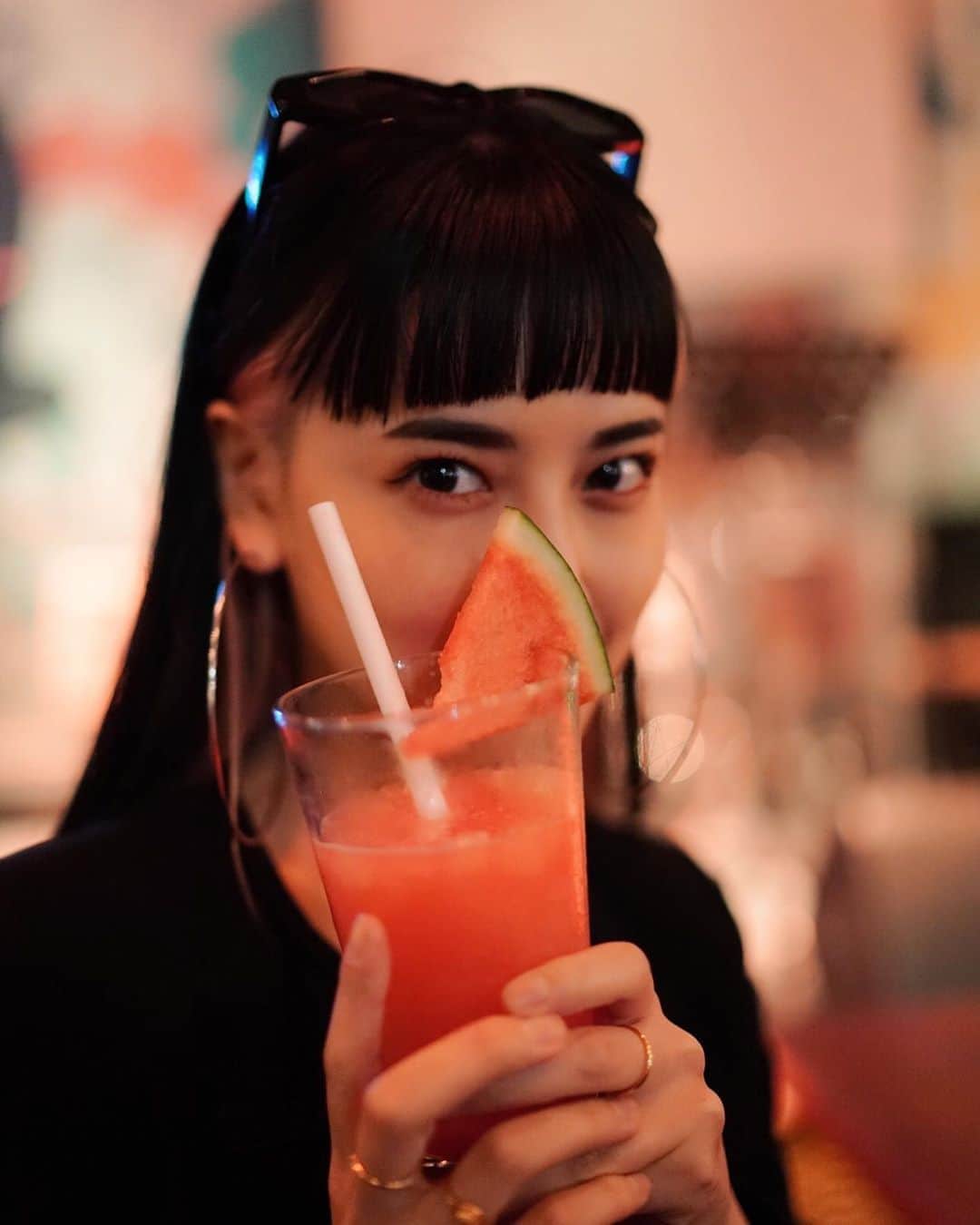 藤井夏恋さんのインスタグラム写真 - (藤井夏恋Instagram)「Watermelon 🍉😍💕」1月3日 16時11分 - fujiikaren_official
