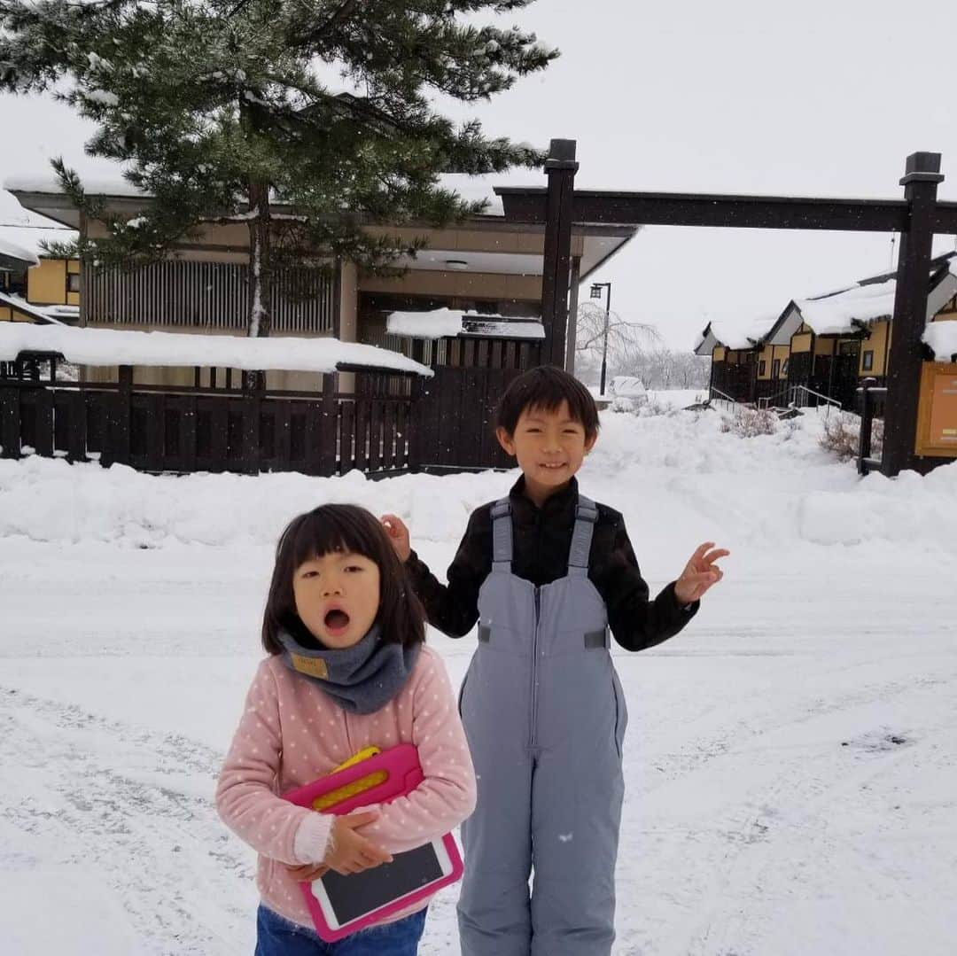 甘糟記子さんのインスタグラム写真 - (甘糟記子Instagram)「朝ごはんは食べたけど、、、、 南大門市場の知り合いのお店でまたまたキンパをご馳走になり（笑） 幸せ(*´∇｀*) そんなまったりしてると、秋田チームから楽しそうな写真が！  みんなでスキー場行ったらしく、雪の上を転がるチビ達(о´∀`о)  自分も楽しんでるくせに、あっちにも参加したくなる（笑）  #甘糟旅行韓国#キンパ#息子殿姫#息子殿#姫#恋しい」1月3日 17時11分 - norihey924