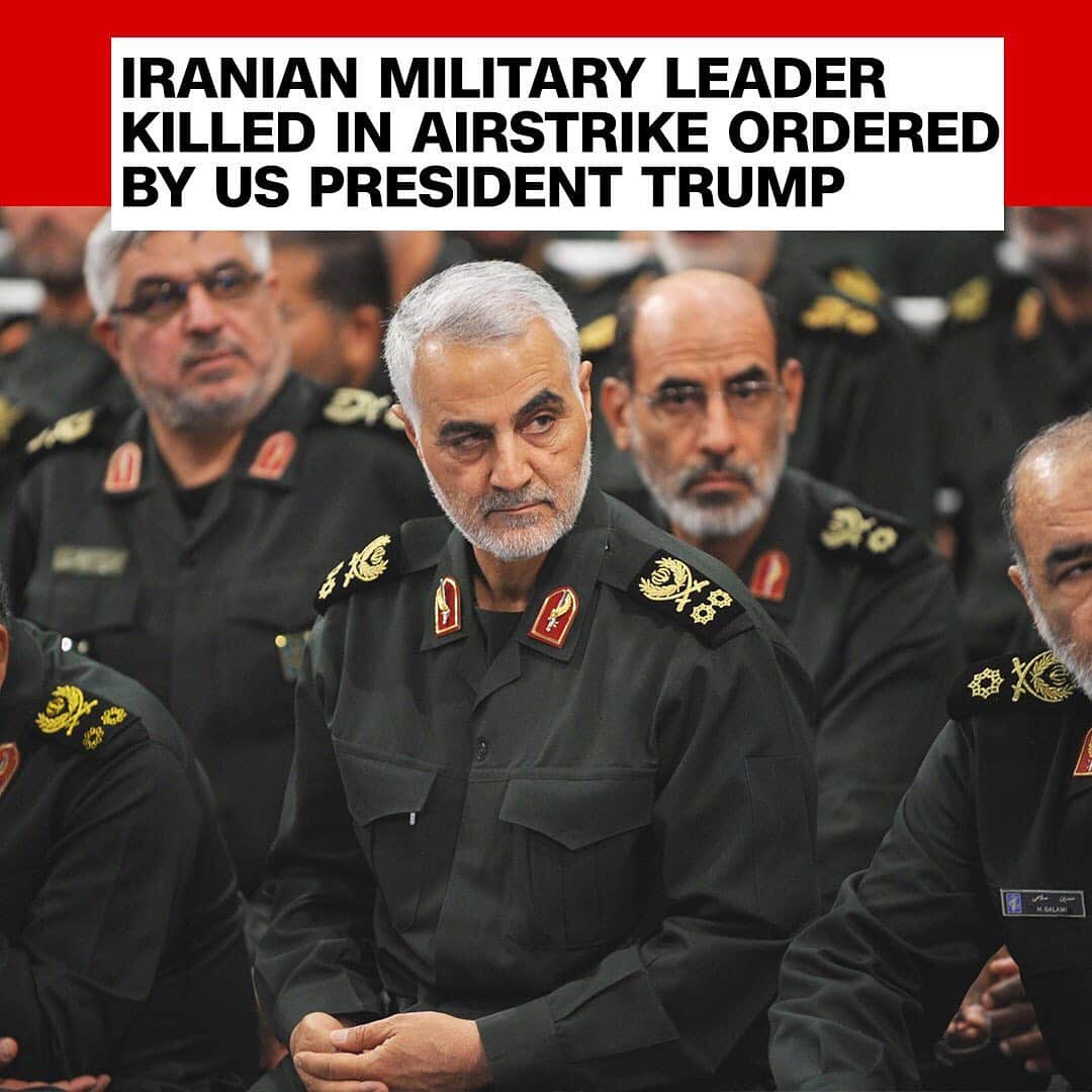 CNNさんのインスタグラム写真 - (CNNInstagram)「US President Donald Trump ordered an airstrike at Baghdad International Airport that killed Qasem Soleimani, a key Iranian military commander, in a "decisive defensive action to protect US personnel abroad" that was intended to deter "future Iranian attack plans," the Pentagon said Thursday. The killing of the top military leader marks a major escalation in regional tensions that has pitted Tehran against the US and Washington's allies in the region. Soleimani was revered in Iran, where three days of national mourning have been declared. The country's Supreme Leader Ayatollah Ali Khamenei vowed revenge for the killing, saying that "harsh revenge awaits the criminals" involved. Soleimani and the force he commanded were responsible for the deaths of hundreds of American and coalition service members, and the wounding of thousands more, the Pentagon said. (📸: Handout/Press Office of Iranian Supreme Leader/Anadolu/Getty Images)」1月3日 19時46分 - cnn