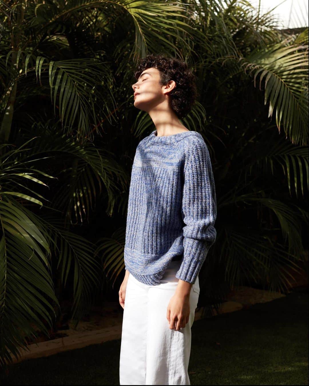 のインスタグラム：「Look to #IRISandINK for must-have essentials, like the brand's Terra marled ribbed wool-blend sweater #THEOUTNET  Shop all your favorite #knitwear looks, just visit #linkinbio 👆」