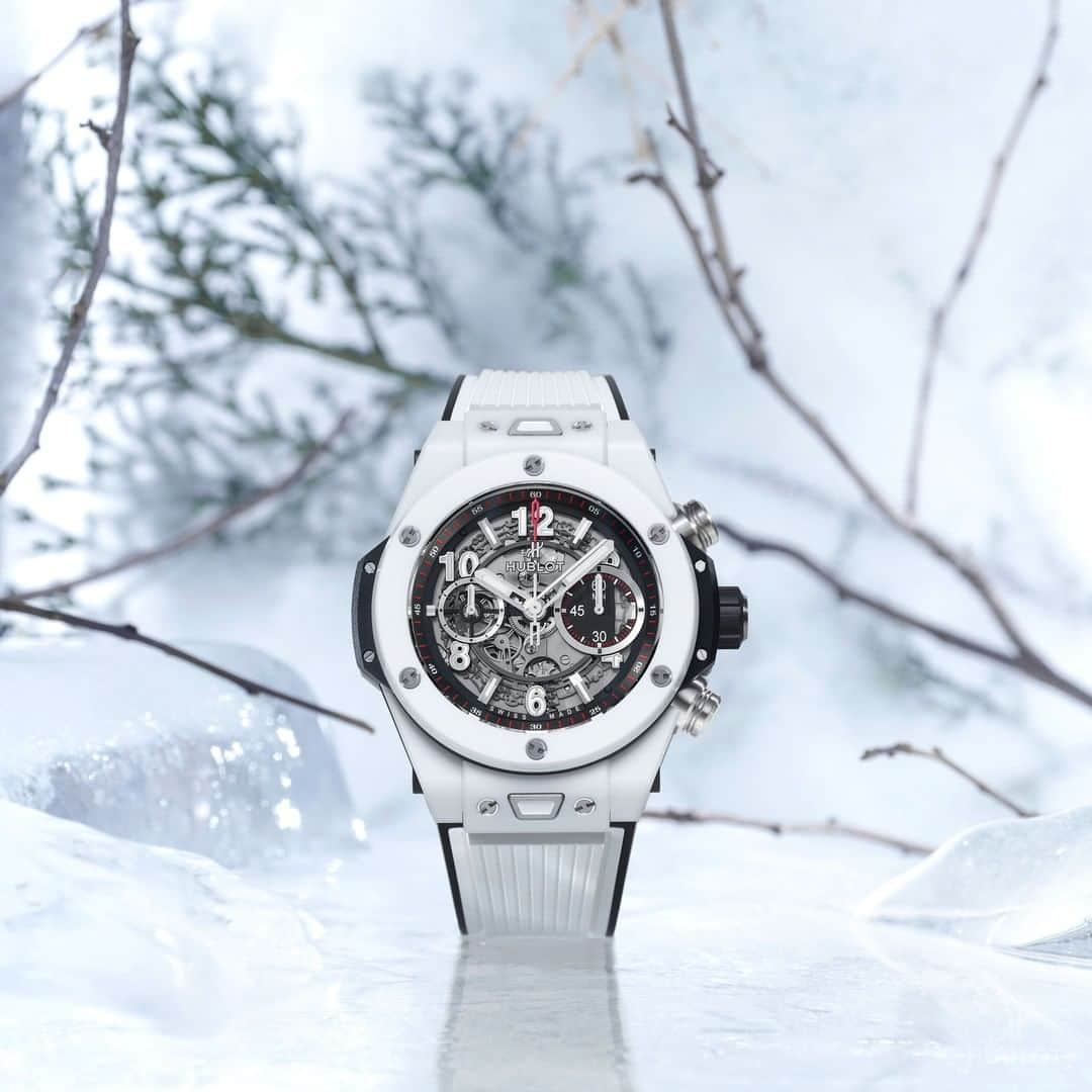 ウブロさんのインスタグラム写真 - (ウブロInstagram)「White as snow, pure as ice, the #BigBangUnico White Ceramic sets the scenery for your adventurous mountain escape.」1月3日 23時02分 - hublot