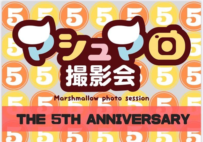 のインスタグラム：「1/4から！マシュマロ写真展始まります✨💕 おかげさまで⑤周年🧡 、 1週目…1/4〜1/13  2週目…1/15-1/20  3週目…1/22-1/27  4週目…1/29-2/3  5週目…2/5-2/10 、 毎週展示が異なります！ ぜひお立ち寄りください♥️♥️♥️ 、 場所: @biscotti_0806 . #マシュマロ写真展 #マシュマロ撮影会」