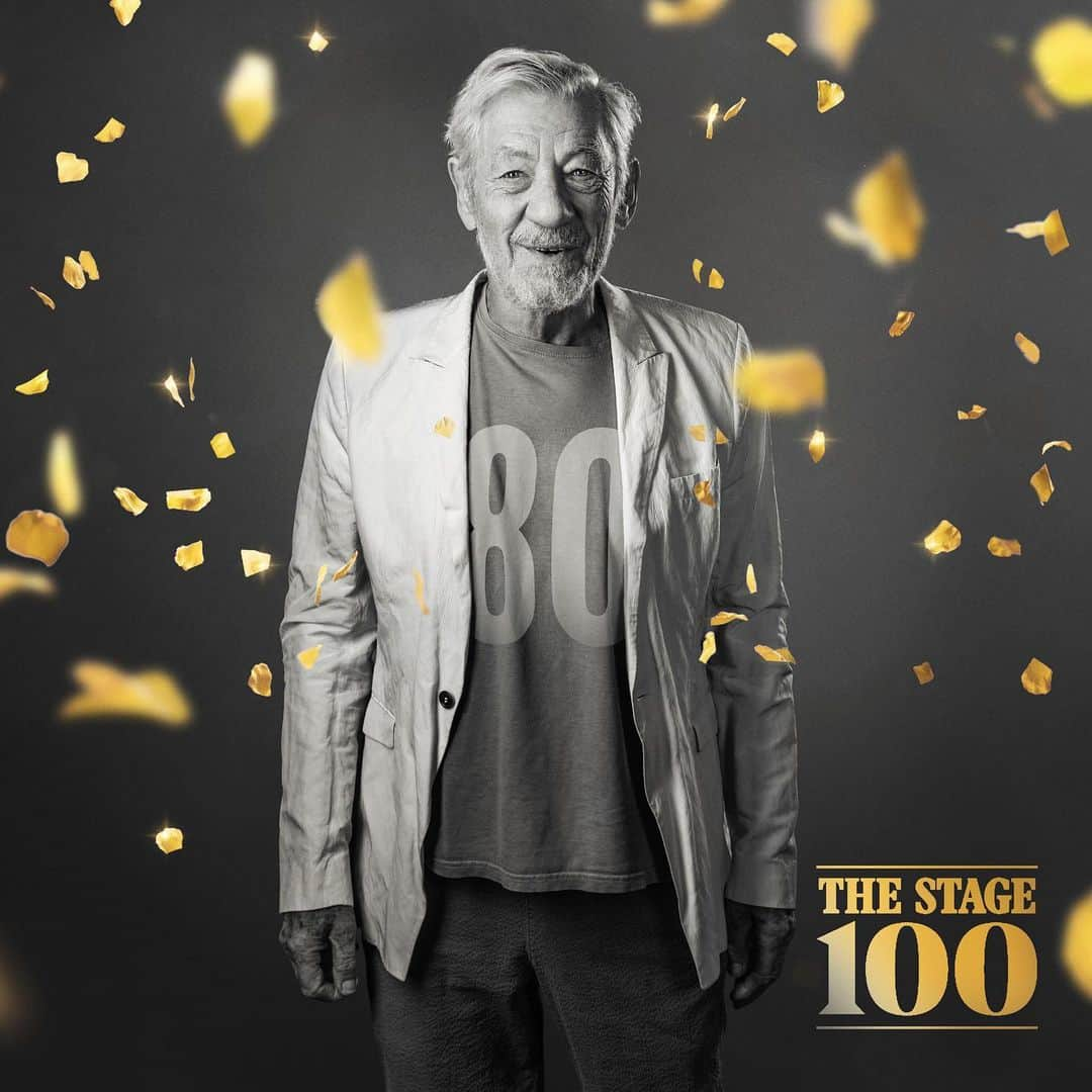 イアン・マッケランのインスタグラム：「Thank you for this honour. https://www.thestage.co.uk/news/2020/the-stage-100-2020-ian-mckellen-first-actor-to-be-named-theatres-most-influential-figure/ Photo @oliver_rosser」