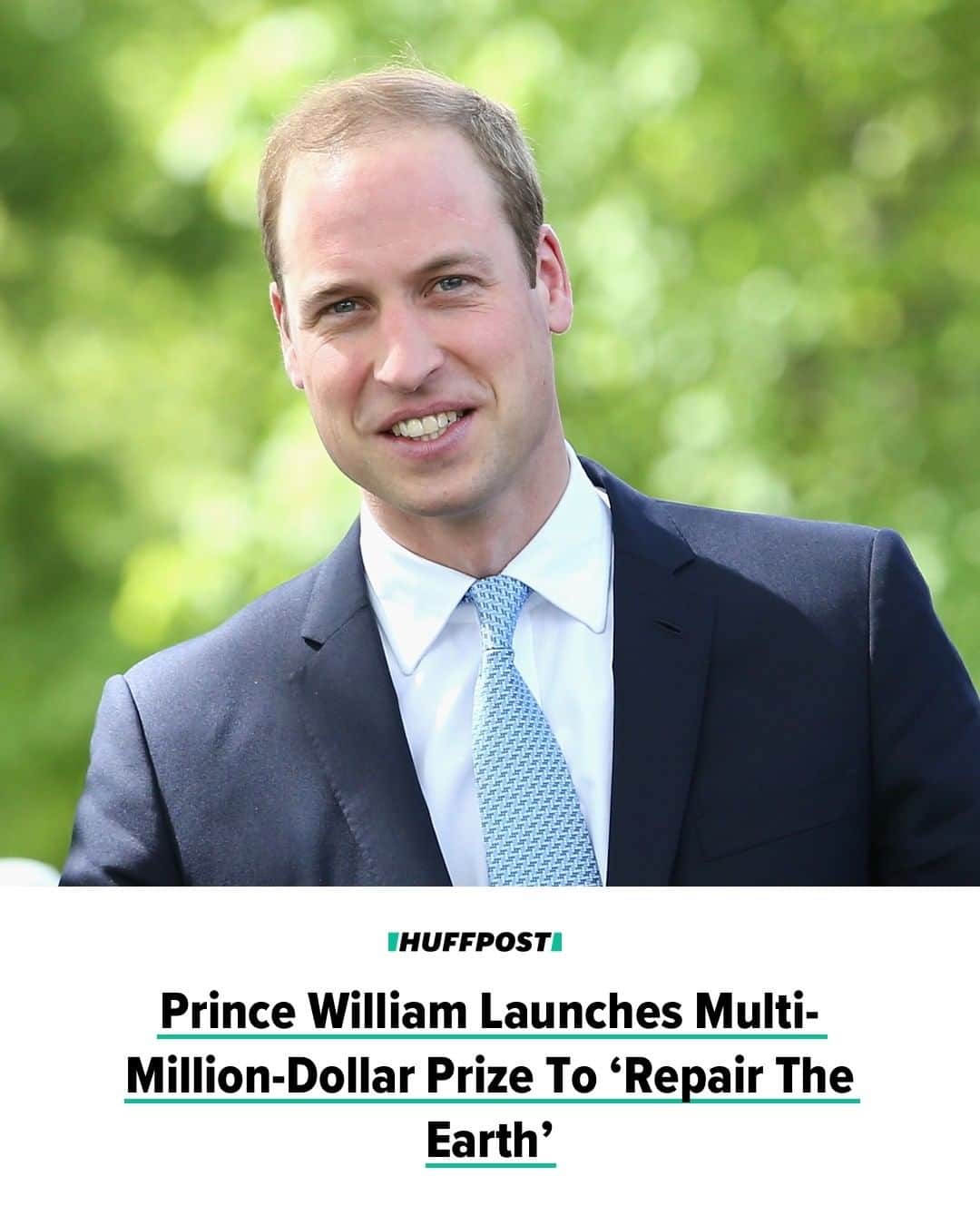 Huffington Postさんのインスタグラム写真 - (Huffington PostInstagram)「So important. ♻️ Prince William launched the Earthshot Prize this week, which will go to five winners a year for the next decade to produce solutions to help the earth. “The earth is at a tipping point and we face a stark choice: either we continue as we are and irreparably damage our planet or we remember our unique power as human beings and our continual ability to lead, innovate and problem-solve,” William said in a statement. “People can achieve great things. The next 10 years present us with one of our greatest tests - a decade of action to repair the Earth.” // Read more in the link in bio. // 📷: Getty Images」1月4日 3時35分 - huffpost