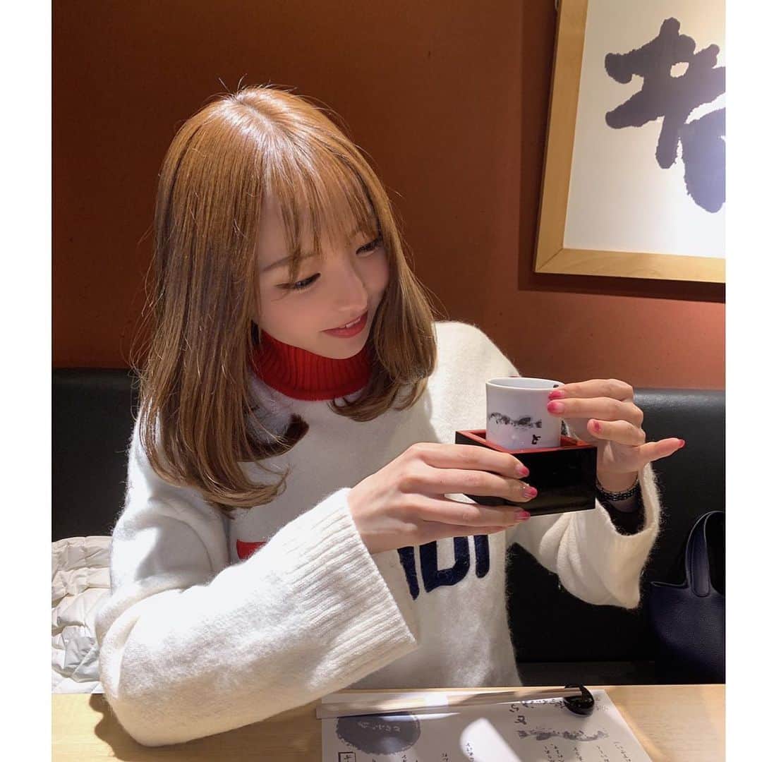輝月あんりのインスタグラム：「Japanese SAKE🍶💗🎍💓🇯🇵 #河豚翅酒 #日本酒」