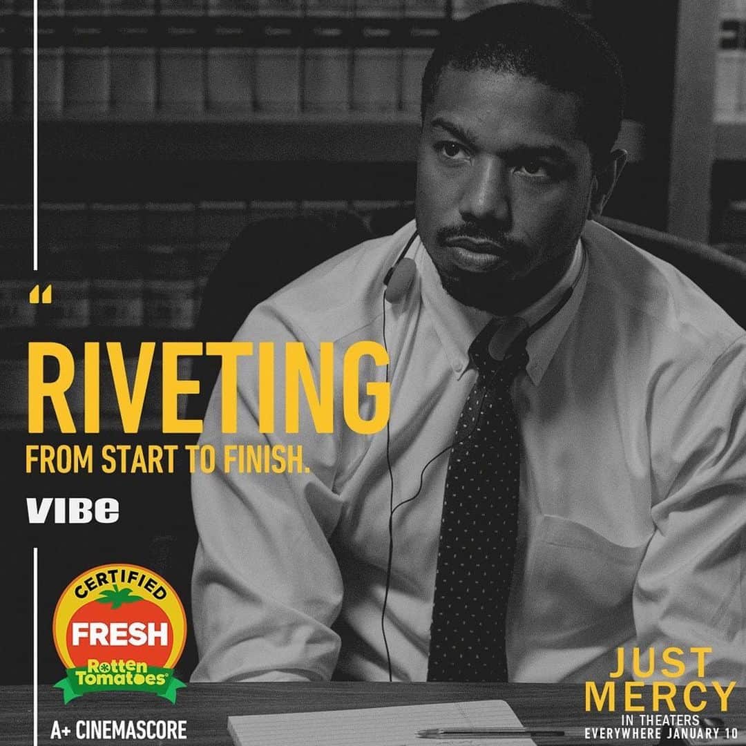 Warner Bros. Picturesさんのインスタグラム写真 - (Warner Bros. PicturesInstagram)「“Riveting from start to finish.” - @VibeMagazine. Based on the incredible true story of Bryan Stevenson, #JustMercy is now playing in LA & NYC. Everywhere January 10. @eji_org Get Ticket Now on @justmercyfilm bio.」1月4日 5時27分 - wbpictures