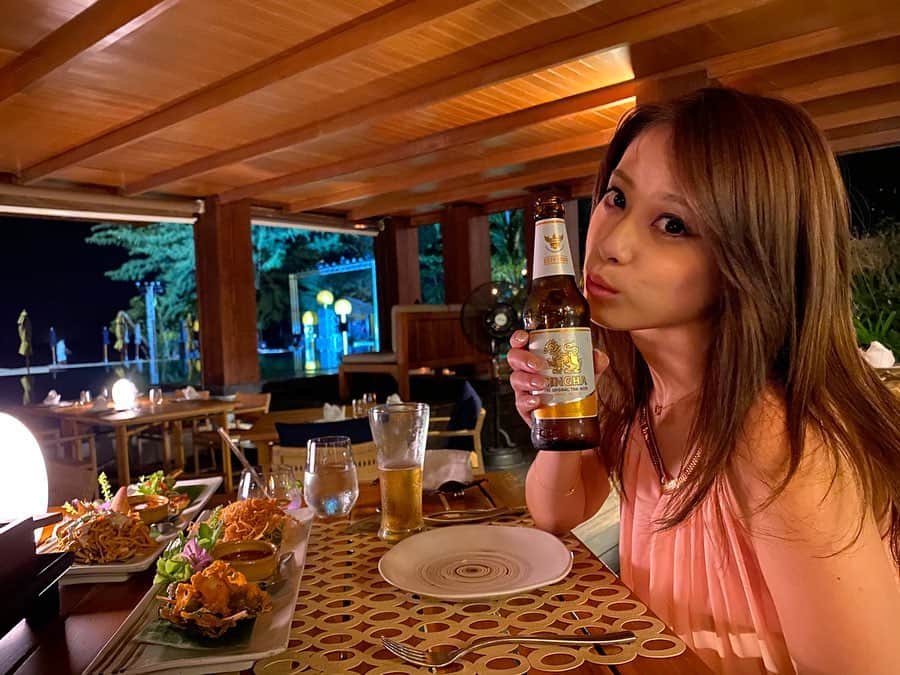 野田彩加さんのインスタグラム写真 - (野田彩加Instagram)「大好きタイ料理😘 美味しすぎて食べすぎたらデザート入らなかった🤭 #dinner #🇹🇭 #phuket #お正月休み #年末旅行」1月4日 16時27分 - aya.205