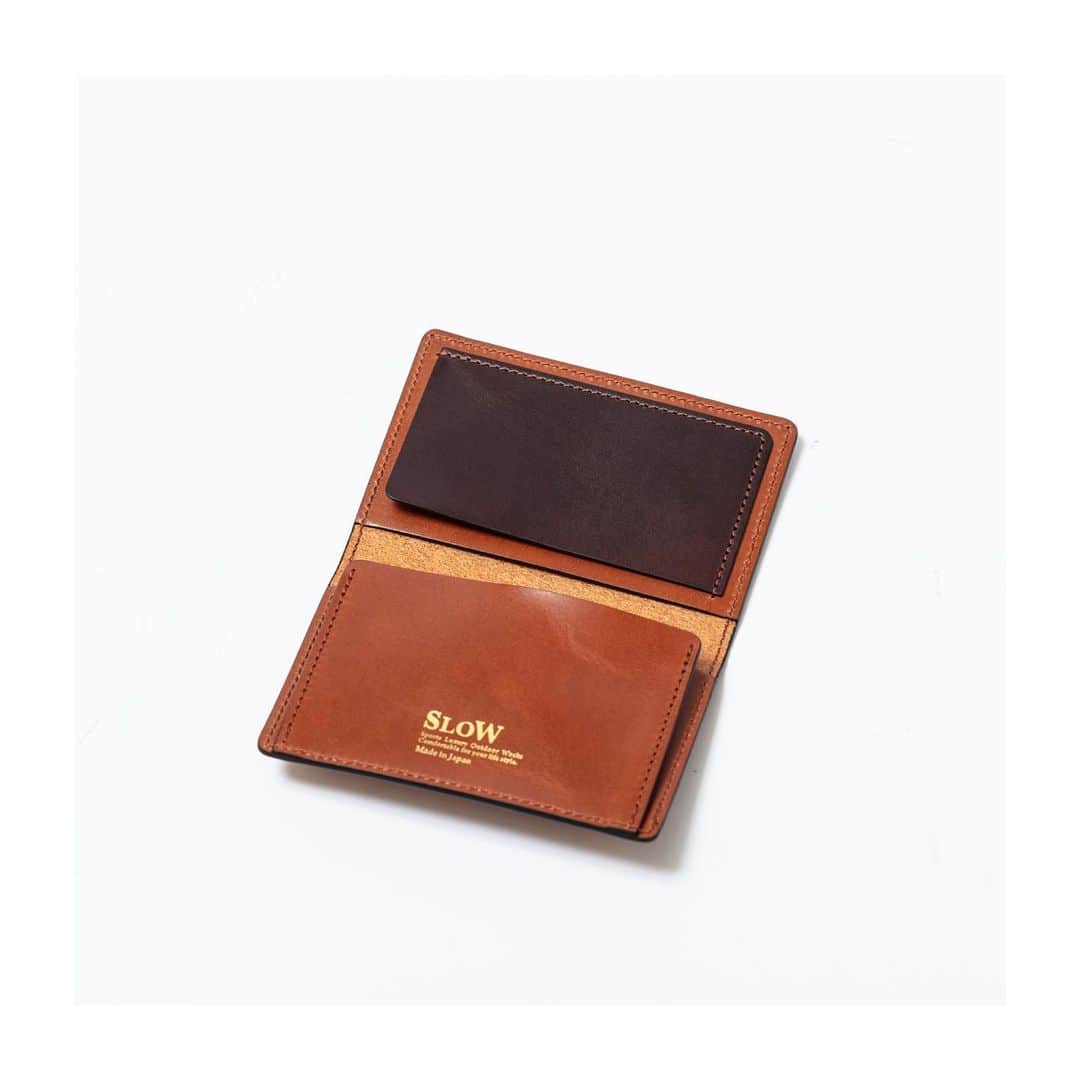 のインスタグラム：「. ■SLOW saddle pull up -card case- No.SO686H #slowbag」