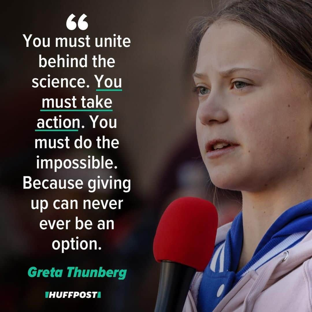 Huffington Postさんのインスタグラム写真 - (Huffington PostInstagram)「This. ☝️ Happy birthday to Greta Thunberg, a fearless climate activist who is wise beyond her years. // 📷: Getty Images」1月4日 8時05分 - huffpost