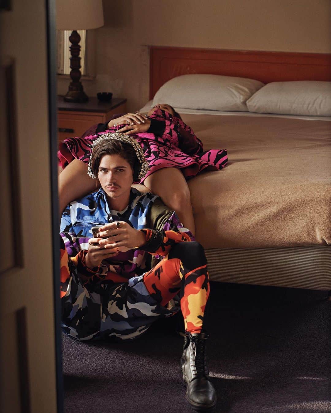 カーター・スミスのインスタグラム：「FBF @willpeltz & @kenyakinskij in LA 💥 HAIR by @davidcoxhair MAKEUP by @patidubroff STYLED by @edmondalison 💥」