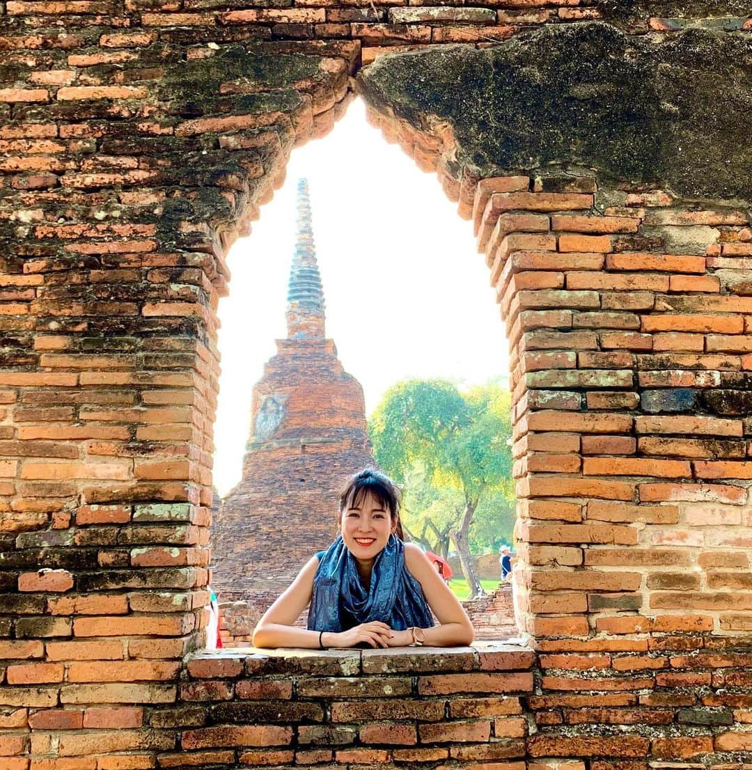 奈津子さんのインスタグラム写真 - (奈津子Instagram)「相方の亜希子さんが一足先に帰国し、旅の終わりが近づいてきました🇹🇭昨日は生まれて初めてスキューバダイビングに挑戦したよ🐟緊張した… ・ #家電 #家電好き #家電女優 #奈津子 #タイ　#アユタヤ　#旅　#双子　#遺跡」1月4日 11時37分 - natsuko_kaden