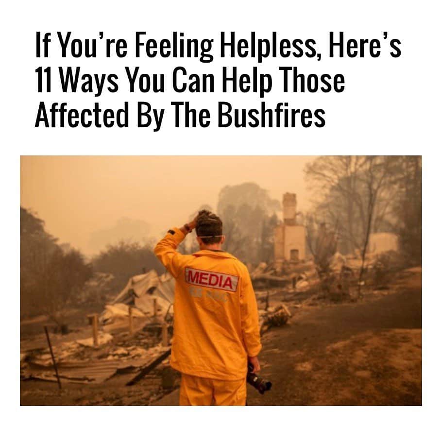 アリシア・デブナム・キャリーのインスタグラム：「Link in bio. Please share.  I’ve been feeling helpless and at a loss for what to do to help ease the pain these tragic fires in Australia are causing.  My country, my home, my heart. It’s very easy to feel defeated but every little bit counts and together we can change, heal and hold our government accountable for the absolutely essential climate justice reform needed.  My heart is heavy for all those affected and I am forever inspired and in awe of the courage, bravery and selflessness of our firefighters. Thank you from the bottom of my heart. ♥️ @nswrfs  @redcrossau  @wireswildliferescue」