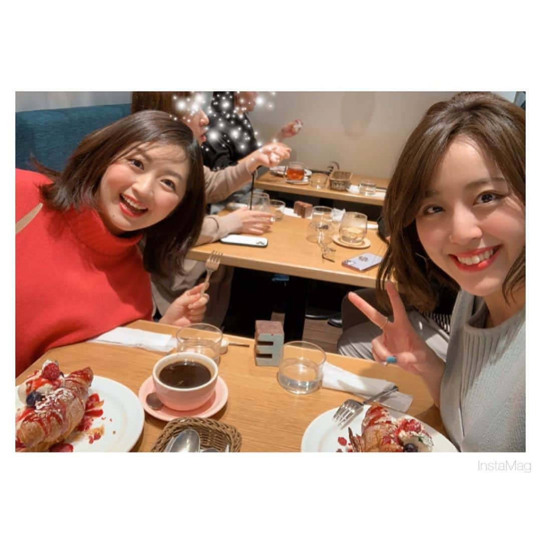 磯田彩実さんのインスタグラム写真 - (磯田彩実Instagram)「. . #lunch. . いや、 #sweets. . . . . ひさびさに会えた生ちゃん🙌🏻✨. . . . #アナウンサー#同期. #高橋生 ちゃん. #磯田彩実. . . . #outfit #mystrada」1月4日 19時54分 - ayami_isoda.tvh7