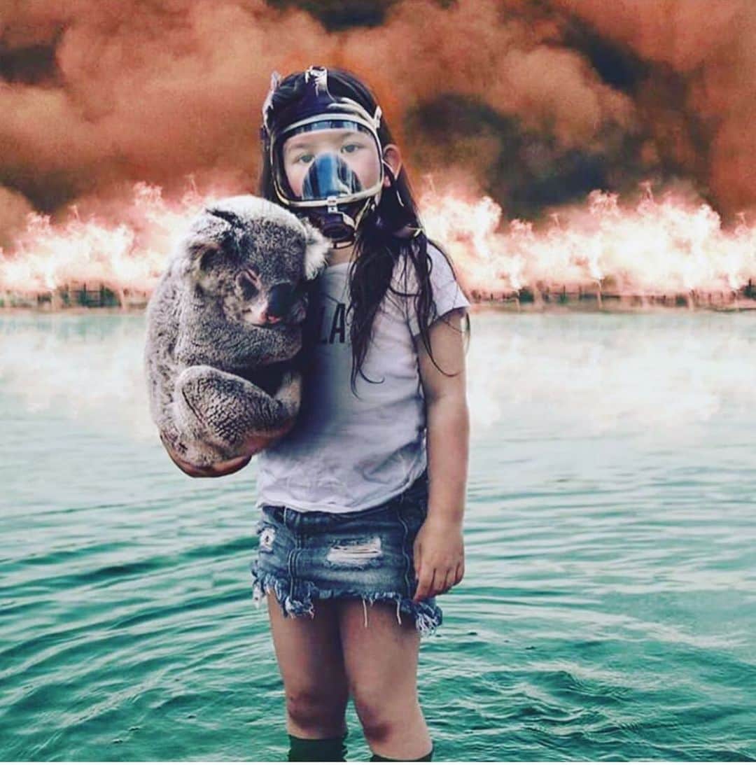 カリーヌ・ロワトフェルドのインスタグラム：「Australia is burning!!!! HELP and Donate to South Wales Rural Fire Service  @nswrfs @wildlifevictoria Billions of animals dead already @girierdufournierceline  @timblanks @thuie @celestebarber」