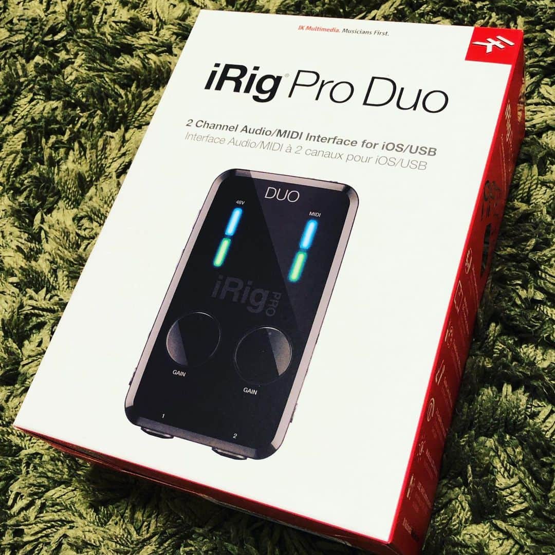 上杉洋史のインスタグラム：「My first new gadget of 2020. #ikmtimedia #audiointerface #irigproduo #mobile #gadget #newgadget #mynewgadget」