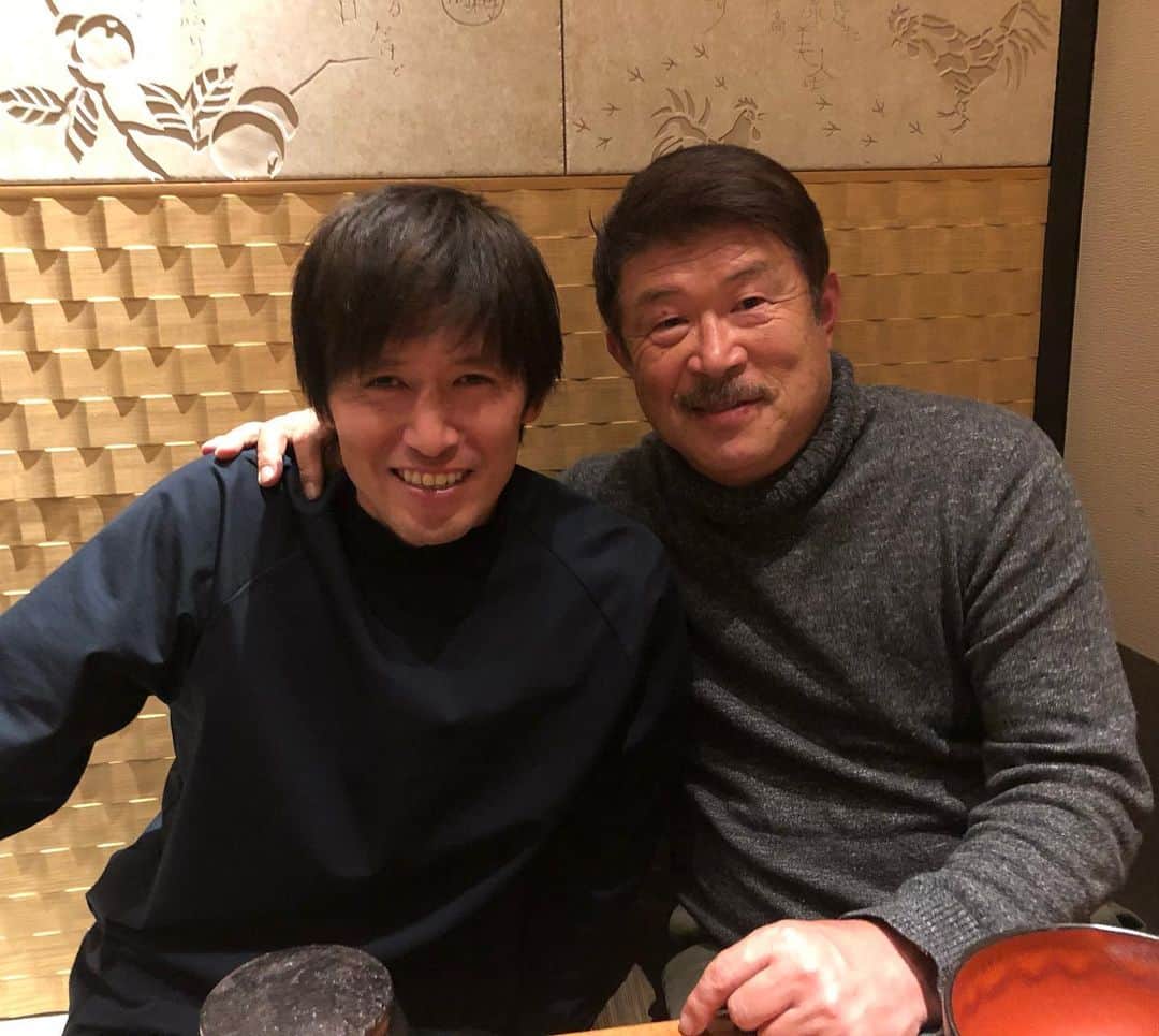 増嶋竜也のインスタグラム：「オフ最後はこの方にパワーをいただきました  #きゅうさん #気合注入していただきました #さぁ明日からがんばろ #加藤久」