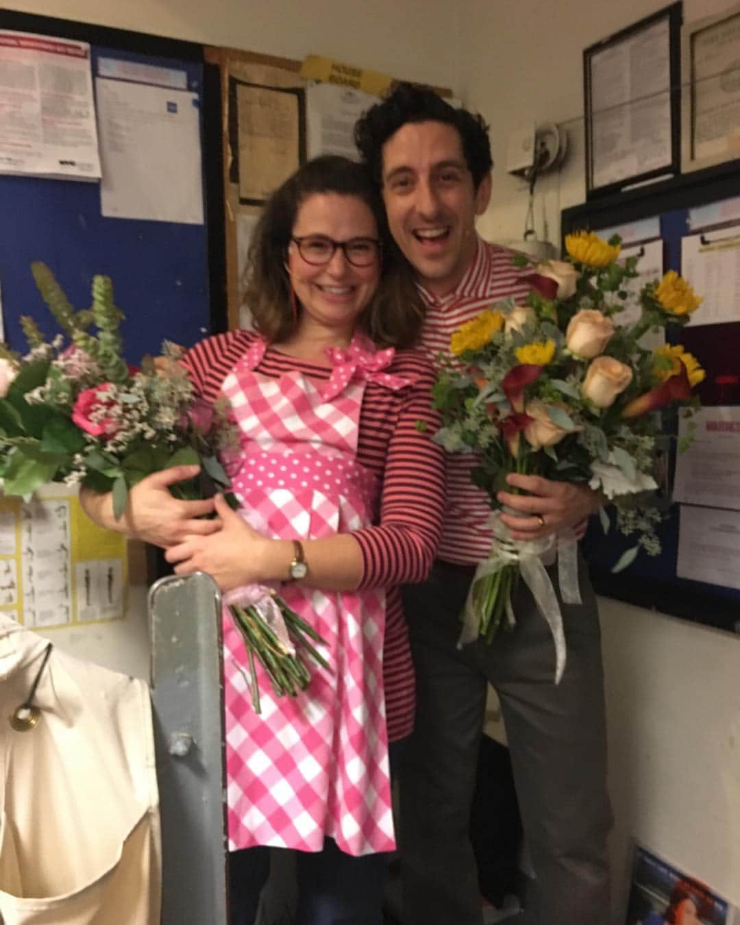 ケイティ・ロウズさんのインスタグラム写真 - (ケイティ・ロウズInstagram)「gearing up to see the final @waitressmusical tonight. feeling all the feels. here’s @shappyshaps and i minutes after we took our final bow last october. this show and group of people changed our lives. we still talk and cry and laugh about the experience constantly. i’m so honored to sit in the audience tonight and watch my diner friends make their magic one last time. eternally grateful to @sarabareilles & @misterroiff.  may we all be so lucky. #turtlequeen #everythingchanges #sugarbutterflour」1月6日 4時58分 - ktqlowes