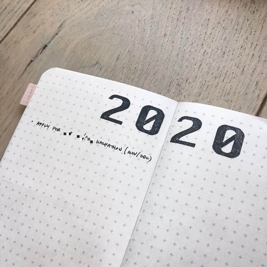 Dara M.さんのインスタグラム写真 - (Dara M.Instagram)「2020 goal setting. It was really satisfying stamping 20 twice in a row for some reason.  #bulletjournal #minimalistbujo #functionalplanning #plannercommunity #pocketplanner #fieldnotes」1月6日 0時18分 - gothamhaus