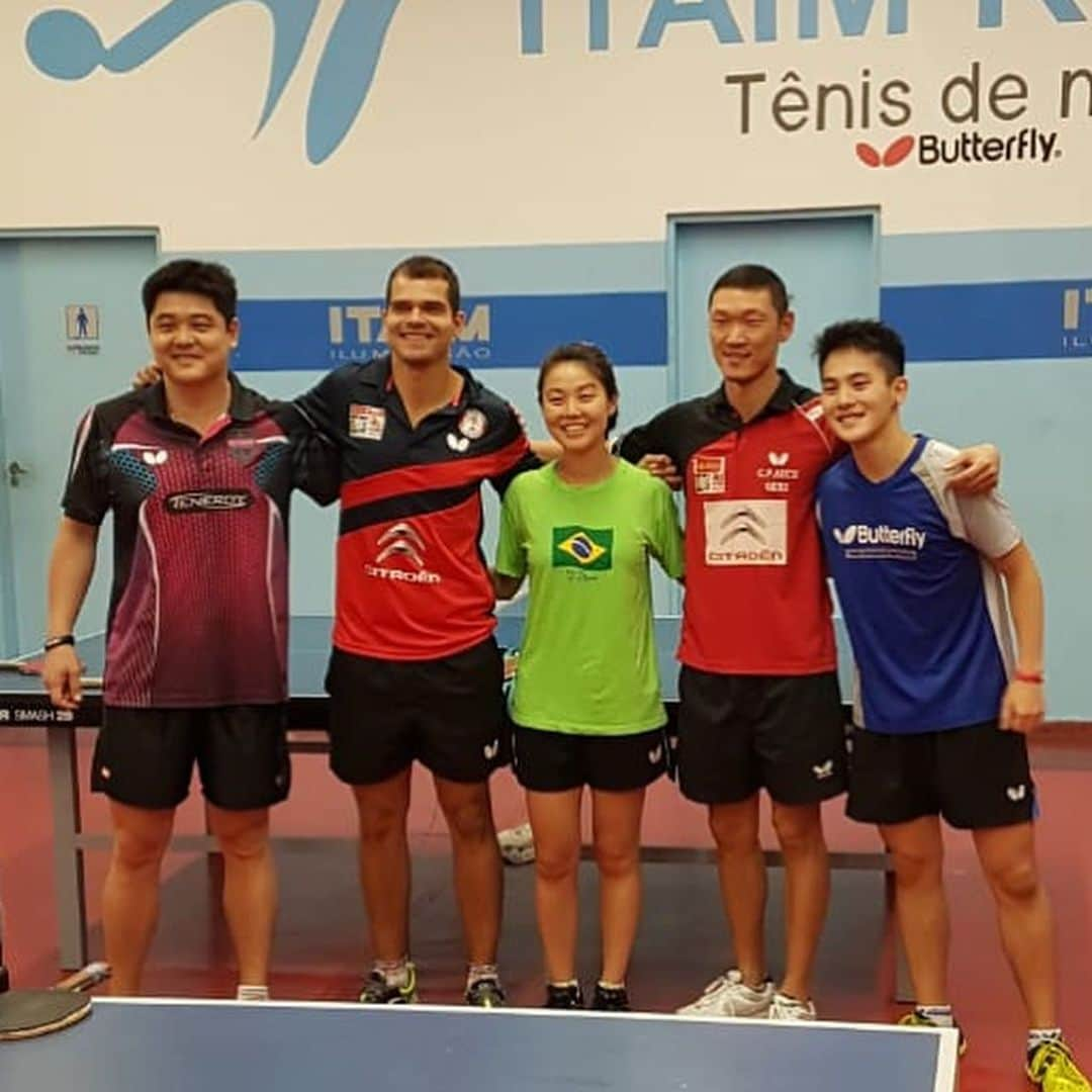 ジェシカ・ヤマダさんのインスタグラム写真 - (ジェシカ・ヤマダInstagram)「End of training camp 🏓🇧🇷🇫🇷🏓 merci bcp! #tabletennis#france#brazil#cpauch#itaimkeiko#jjyamada#goodtimes」1月6日 1時00分 - jessica_yamada