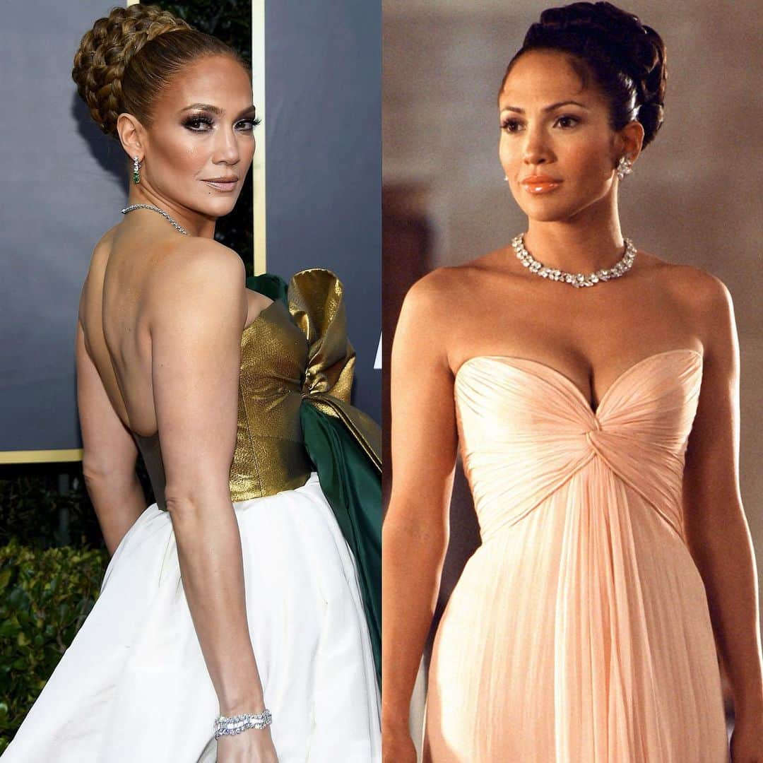 マリクレールさんのインスタグラム写真 - (マリクレールInstagram)「Jennifer Lopez brought Marisa Ventura vibes to the #GoldenGlobes! See more looks of her dress at the #linkinbio.」1月6日 10時32分 - marieclairemag