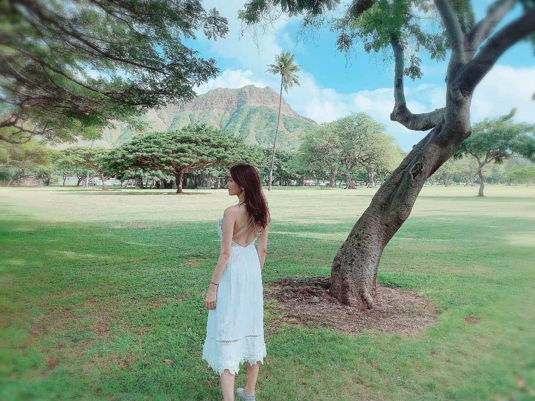 葉加瀬マイさんのインスタグラム写真 - (葉加瀬マイInstagram)「Diamond Head💎🌋 今年も1年頑張りましょう☺️ #diamondhead #hawaii #kapiolanipark」1月6日 13時54分 - m.hakase