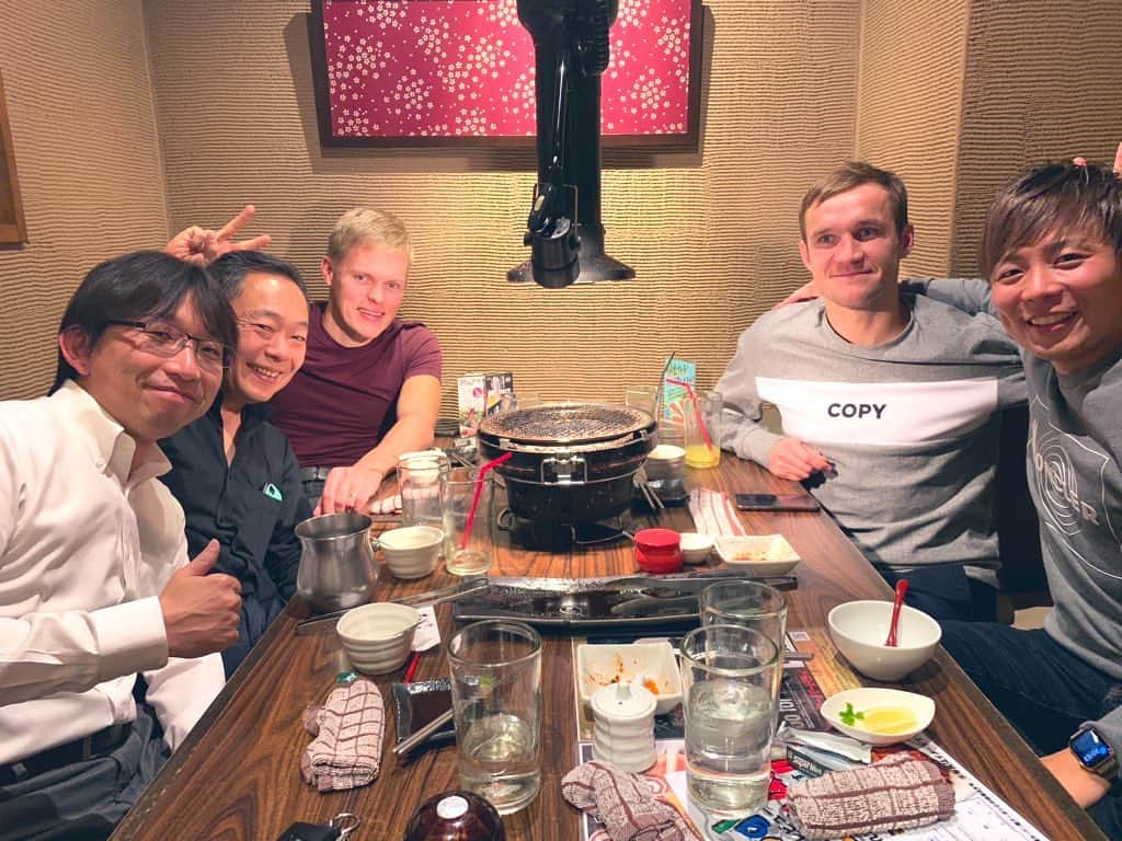 勝田貴元さんのインスタグラム写真 - (勝田貴元Instagram)「‪Dinner with my 4 important persons in Japan!😊‬ ‪今日は僕にとって重要な存在の4人と晩ご飯！😆‬ @otttanak @martinjarveoja  #worldchampion #wrc #rally #2years😎」12月13日 21時44分 - takamotokatsuta