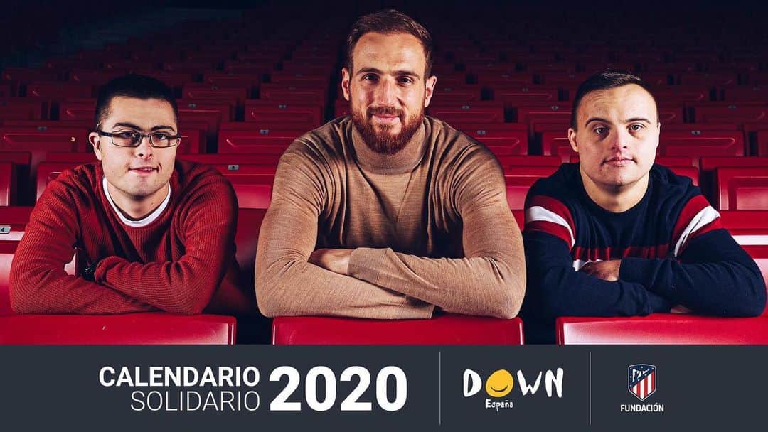 ヤン・オブラクのインスタグラム：「Calendario Solidario 2020 ya disponible!☺️ Colaboración entre Fundación @atleticodemadrid y @downespana cuyos beneficios irán destinados a la inclusión de las personas con síndrome de Down」