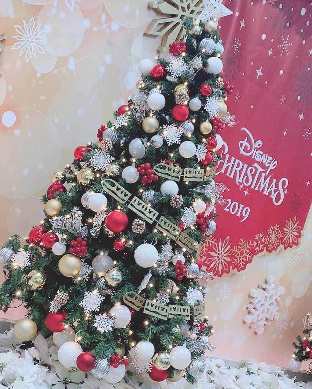 恋汐 りんごさんのインスタグラム写真 - (恋汐 りんごInstagram)「🎄 ❤️ 🎄 ❤️ ディズニークリスマスいぇいはわ♡ (Ｕ∩ 'ᴗ' ∩Ｕ) 白いボアのカチューシャと 白と赤のマフラーで クリスマス〜♡(Ｕ///'ᴗ'///Ｕ) ♡ シーでイッツクリスマスタイムをみたあと、ランドに移動してディズニークリスマスストーリーズをみたなの♡(Ｕ∩ 'ᴗ' ∩Ｕ) ♡ 日中は冬にもかかわらずあちはわだったのでソアリンのドリンク♡ ♡ 冬はアップル＆シナモンのホットドリンクが大好き(Ｕ*^ω^*Ｕ)🍎 ♡ 今年は大和さんとハロウィンいけなかったのでディズニークリスマスしてきたよ(Ｕ∩ 'ᴗ' ∩Ｕ)♡ ツーショットも追ってのせまるね (Ｕ*^ω^*Ｕ)♡ 🎄 #disneysea  #disneyland  #disneychristmas  #恋汐りんご」12月13日 15時45分 - sioringogo