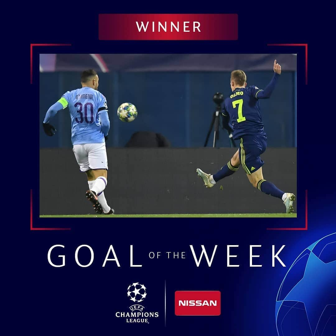 UEFAチャンピオンズリーグさんのインスタグラム写真 - (UEFAチャンピオンズリーグInstagram)「Dani Olmo's stunning volley wins it! 🚀  #UCL #GOTW」12月13日 23時07分 - championsleague