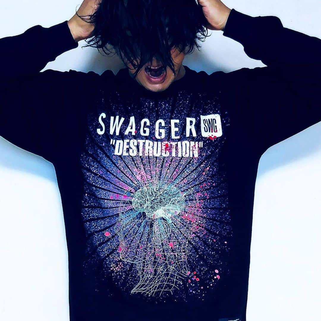 スワッガーのインスタグラム：「SWAGGER Fall Winter 2019 Collection ﻿ ﻿ "DESTRUCTION"﻿ ﻿ #swagger_tokyo #swagger #SWG #swg_tokyo #スワッガー #destruction ﻿」