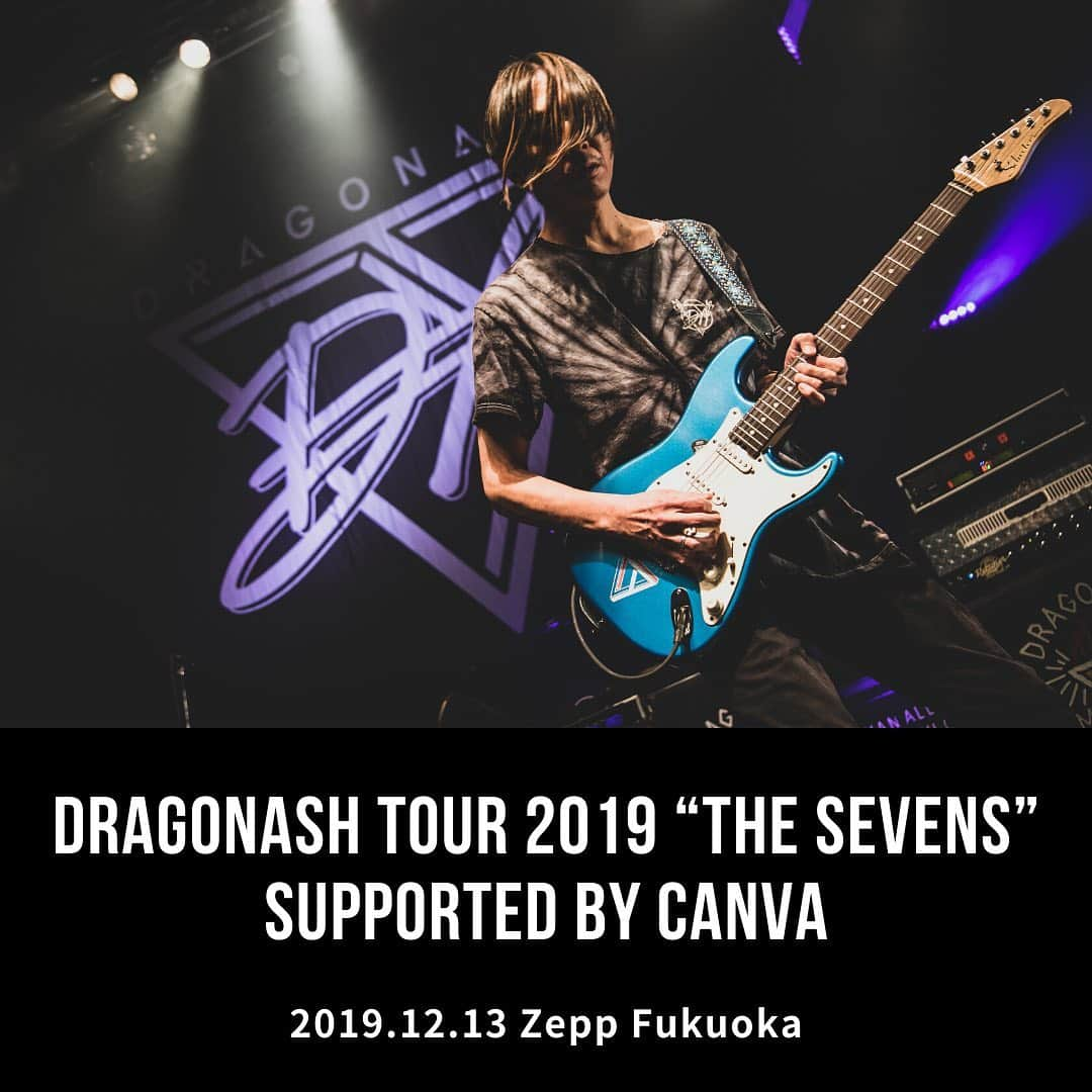 Dragon Ashさんのインスタグラム写真 - (Dragon AshInstagram)「DRAGONASH TOUR 2019 "THE SEVENS"  supported by Canva @ ZEPP FUKUOKA  photo by @nekoze_photo」12月14日 0時18分 - dragonash_official