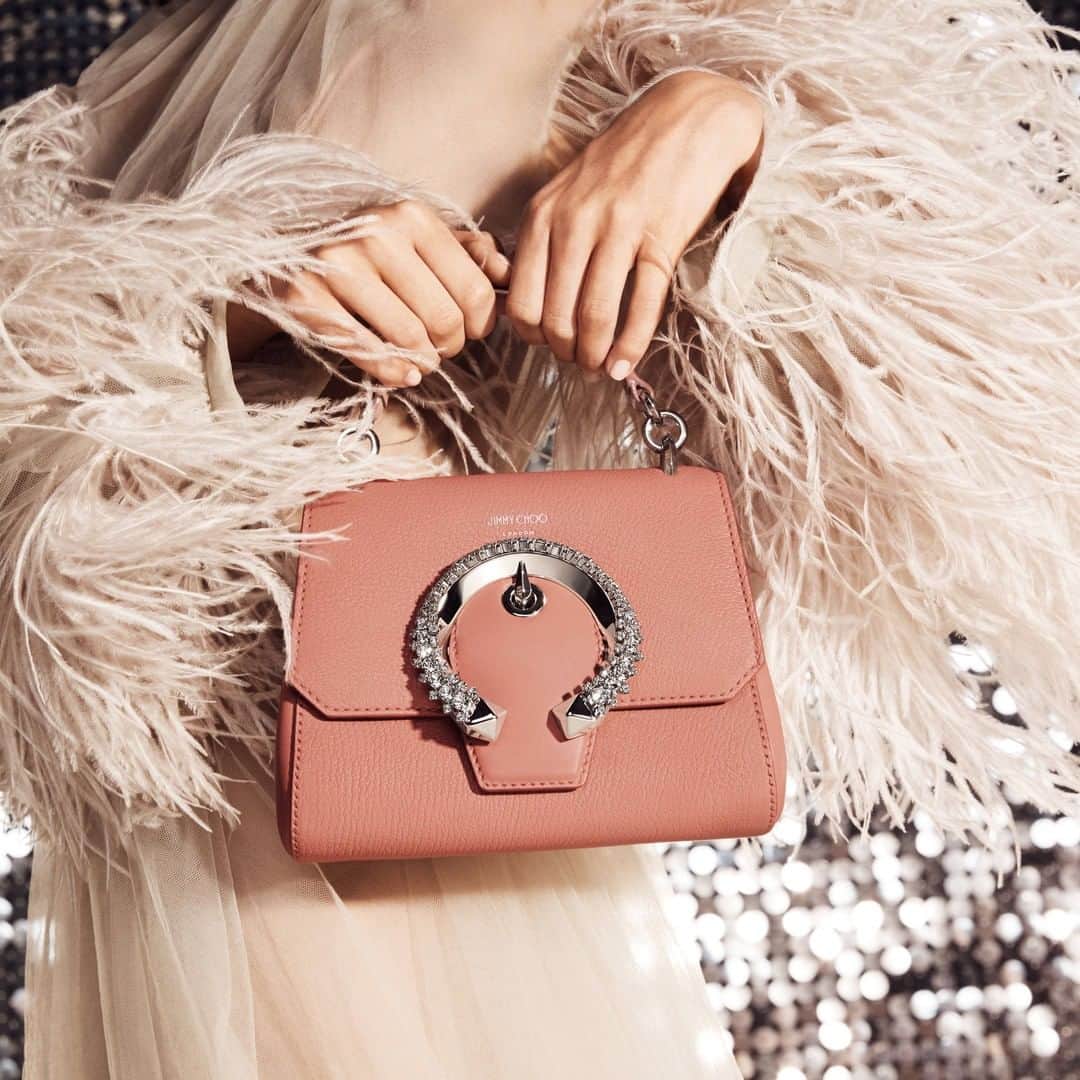 Jimmy Chooさんのインスタグラム写真 - (Jimmy ChooInstagram)「Ruffle some feathers this party season with the MADELINE TOP HANDLE bag in blush calf leather #JimmyChoo」12月14日 2時00分 - jimmychoo