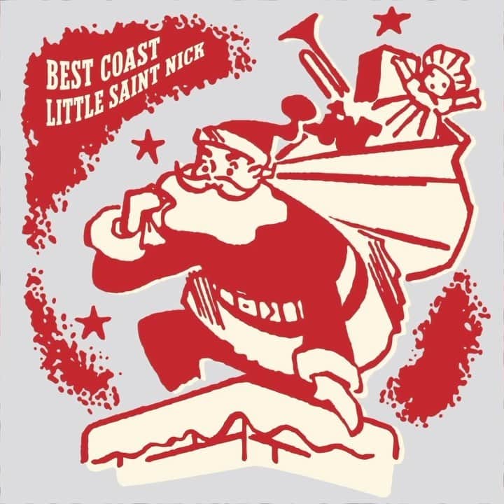 ベスト・コーストのインスタグラム：「hi hello ho ho ho here’s a cover we did of “Little Saint Nick.” ⁣⁣ ⁣⁣ https://found.ee/BC-LittleSaintNick⁣ ⁣⁣ Happy Holidays 🎄🎅🏻」