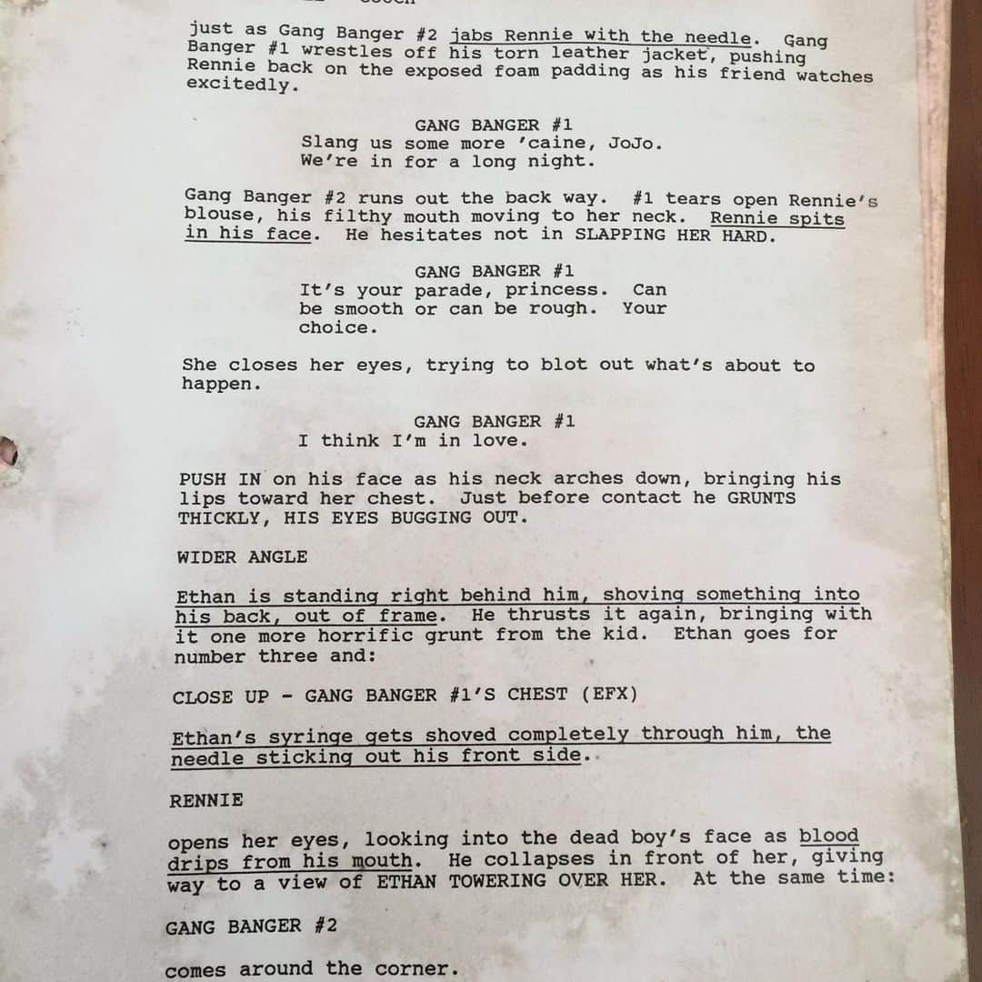 マイケル・ベンヤアーさんのインスタグラム写真 - (マイケル・ベンヤアーInstagram)「As promised to all the #fridaythe13th #JasonTakesManhattan fans out there, here is the original script cover page, and a couple of pages showing the original title was “Ashes to Ashes” and Jason was referred to as “Ethan” throughout the script... plus the actual scene from the movie! #horrormovies #horrorclassics #jasonvorhees #happyfridaythe13th」12月14日 3時16分 - michaelbenyaer