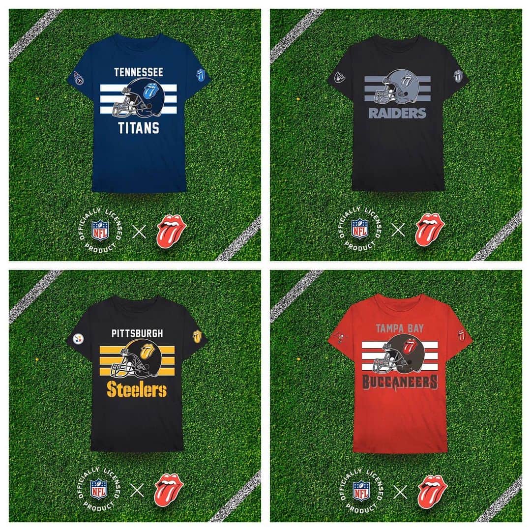 The Rolling Stonesさんのインスタグラム写真 - (The Rolling StonesInstagram)「New officially licensed @nfl x The Rolling Stones  T-Shirts now online, SWIPE >> who is your team?  It's the last day to guarantee delivery before Christmas, shop the link in bio #therollingstones #nfl #christmasgifts #merch」12月14日 3時57分 - therollingstones