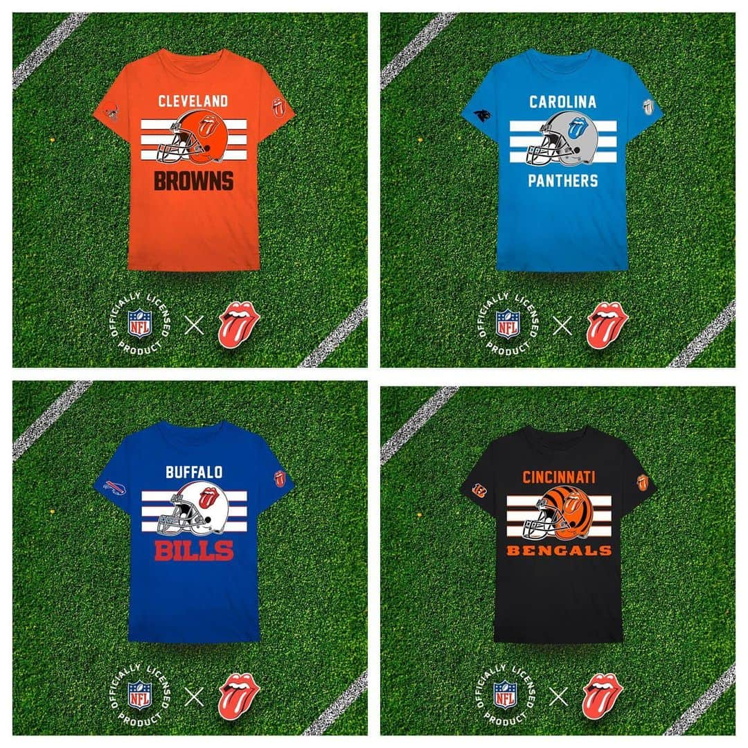 The Rolling Stonesさんのインスタグラム写真 - (The Rolling StonesInstagram)「New officially licensed @nfl x The Rolling Stones  T-Shirts now online, SWIPE >> who is your team?  It's the last day to guarantee delivery before Christmas, shop the link in bio #therollingstones #nfl #christmasgifts #merch」12月14日 3時57分 - therollingstones