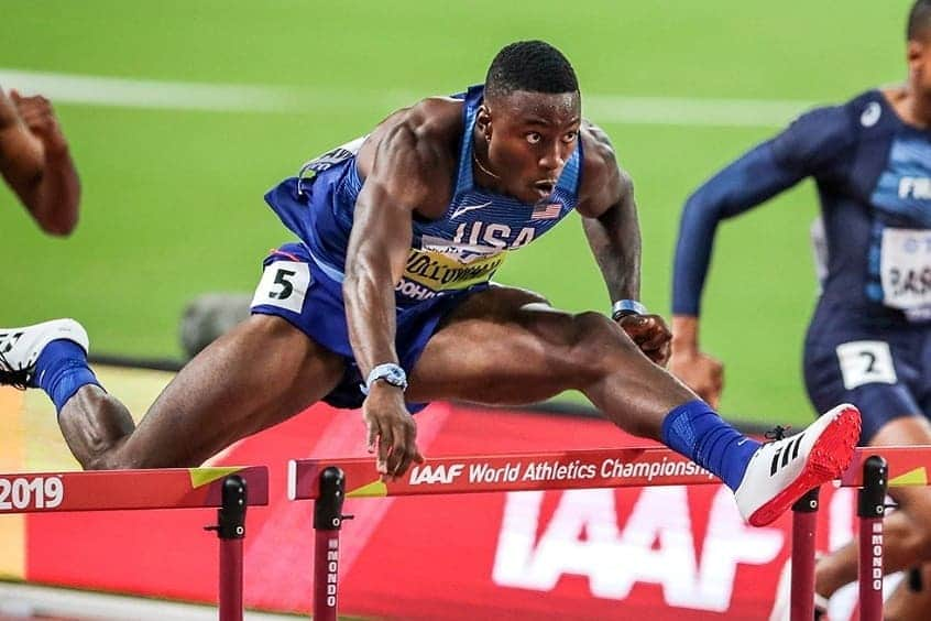 クリスチャン・テイラーさんのインスタグラム写真 - (クリスチャン・テイラーInstagram)「Best Rookie Performance of the World Championships!!! Happy to pass the torch to my brother, @flaamingoo_ . Proud of you! Stay humble, hungry, and trust God's plan for your life. You can do all things through Him! Let the legacy begin. #gatoralways🐊 • • #trackandfield #110mhurdles #rookie #itsgreatUF #usatf #nightoflegends 📸 @audrastam & TrackandField News」12月14日 6時41分 - taylored2jump