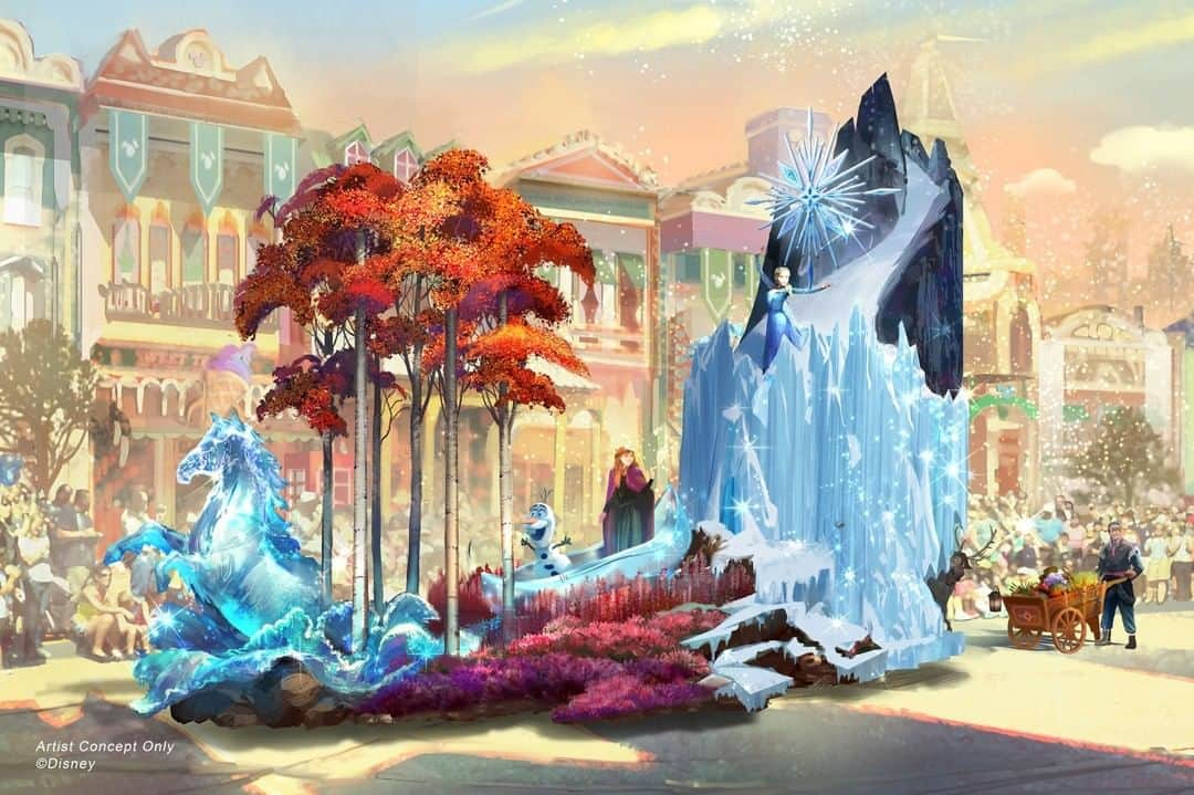 Disneyさんのインスタグラム写真 - (DisneyInstagram)「There's magic coming to Main Street! See concept art from the new "Magic Happens" parade, coming to @disneyland February 28. See more at the link in bio.」12月14日 9時30分 - disney